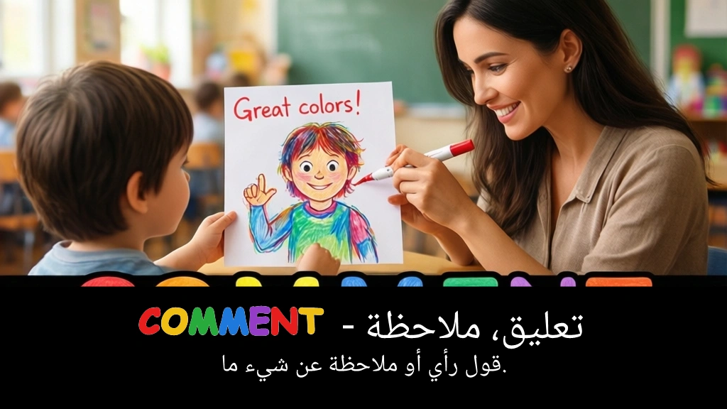 Arabic Illustration for comment